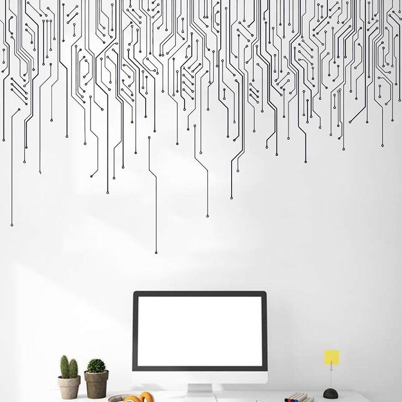 Office Technologies - コンピューターの装飾,壁の装飾,PCB,技術,アートステッカー,ソフトウェア,サイエンス,オフィス,e755