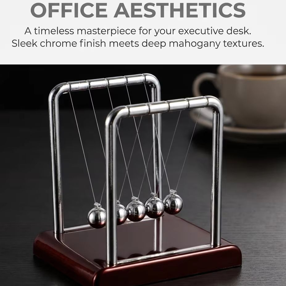 Office Technologies - ニュートンクレードルバランス振り子ボール物理学科学玩具ホームデスクトップ装飾ストレス解消オフィス装飾品ホリデーギフト