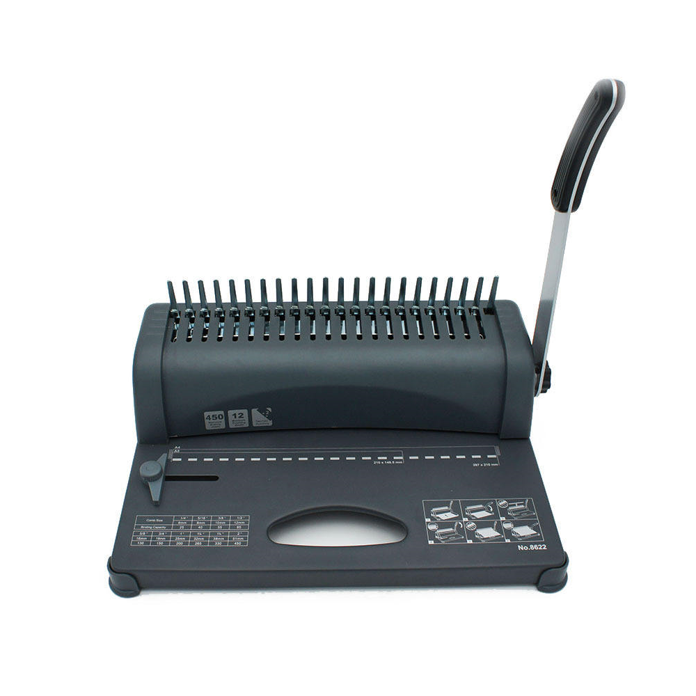 8622型コームバインディングマシン 21穴 450枚綴じ  - Binding Machine Comb のレビューと価格