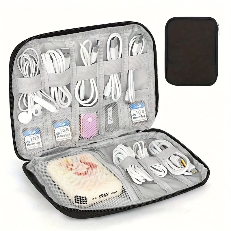 多機能ポケット付き電子機器アクセサリーボックス - 旅行用ケ - Office Tech Gear のレビューと価格
