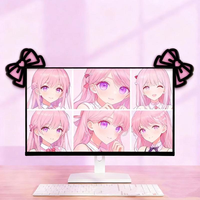 新しい 1/2 個木製ちょう結び PC アクセサリーかわいい - Office Technologies のレビューと価格