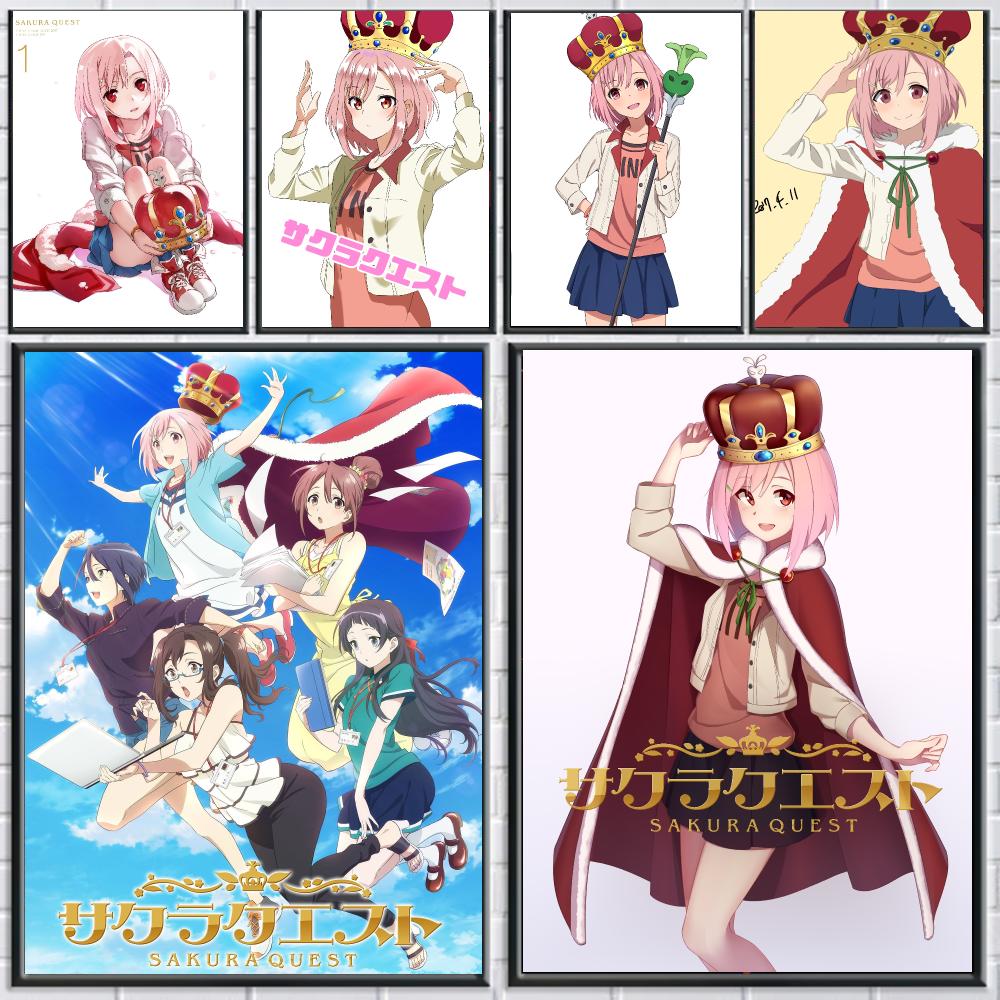 アニメ「S-Sakura Quest-T」ポスター、剥がして - Office Quest のレビューと価格