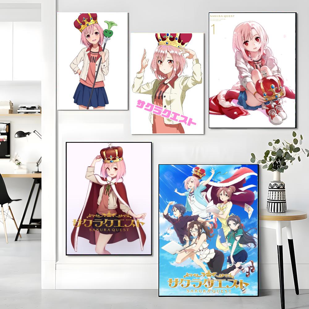 アニメ「S-Sakura Quest-T」ポスター、剥がして - Office Quest のレビューと価格