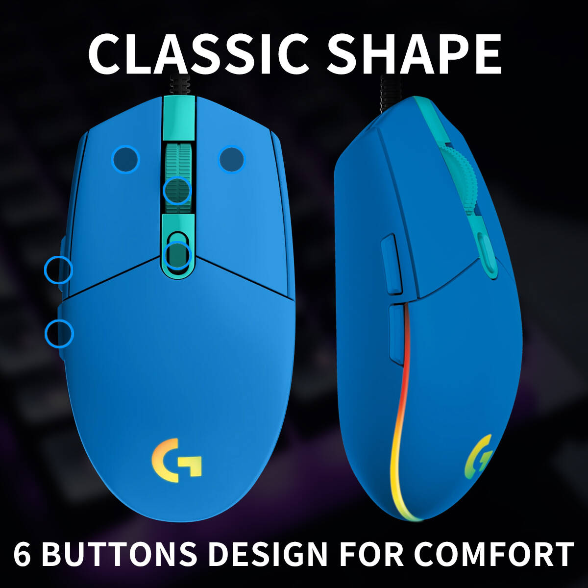 ロジクール G203 有線ゲーミングマウス RGBバックライ - Logitech Mouse G203 のレビューと価格