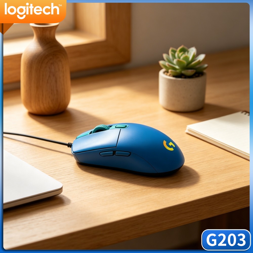 ロジクール G203 有線ゲーミングマウス、スナッピーボタン - Logitech Mouse G203 のレビューと価格