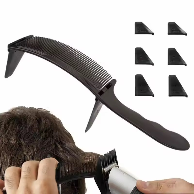 バーバーフラットトップヘアカットコーム、カーブヘアクリッピン - Binding Machine Comb のレビューと価格