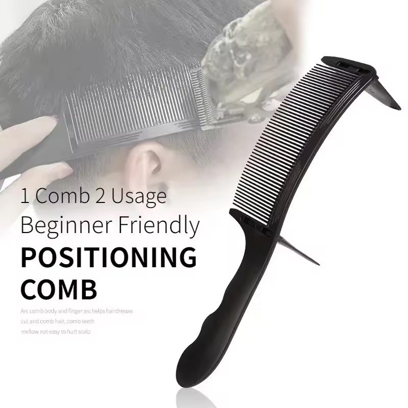 バーバーフラットトップヘアカットコーム、カーブヘアクリッピン - Binding Machine Comb のレビューと価格