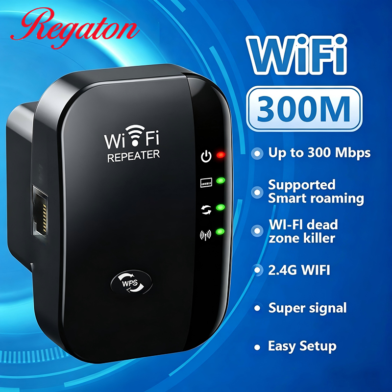 ワイヤレス300M 2.4GHz WiFiレンジエクステンダ - Office Technologies のレビューと価格