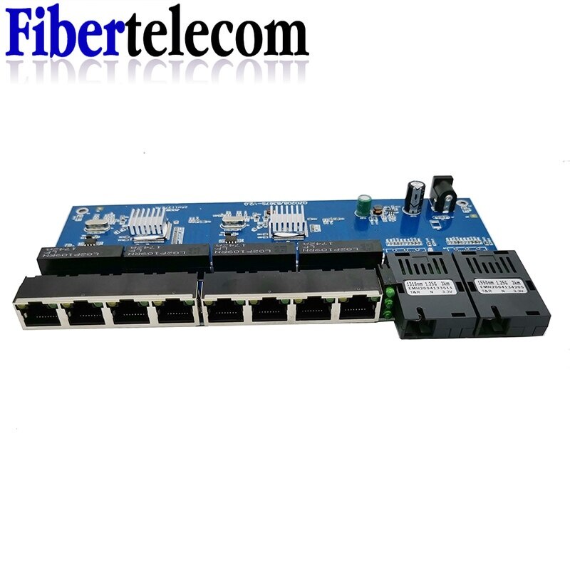 リバースPoEスイッチ 8 RJ45 2 SC シーブル光フ - Power Over Ethernet のレビューと価格